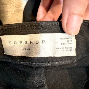 Topshop Skinny Jeans Black